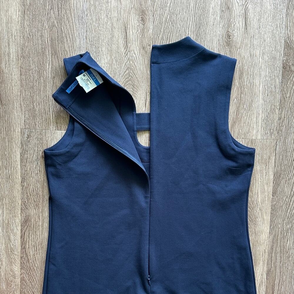J.McLaughlin Zanna Dress Winter Navy Size Medium NWT Knee Length‎ Knit - Picture 4 of 5